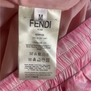 Fendi Pink Patterned Apparel